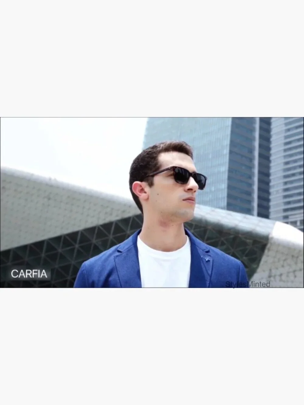 Polarized Square Acetate Sunglasses for Men with UV400 Protection